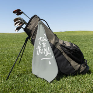 New to the Club Golf Baby Shower Towel