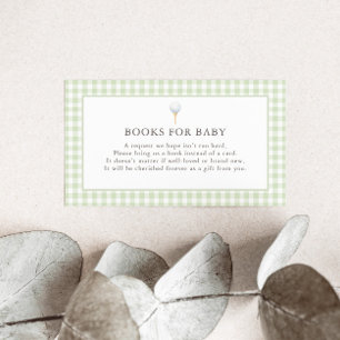 New to the Club Golf Green Books for Baby Enclosure Card