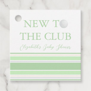 New To The Club Preppy Baby Shower Favour Tags