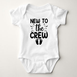 New To the Crew Baby Announcement Bodysuit
