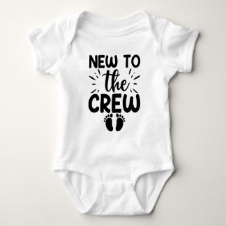 New To the Crew Baby Announcement Bodysuit