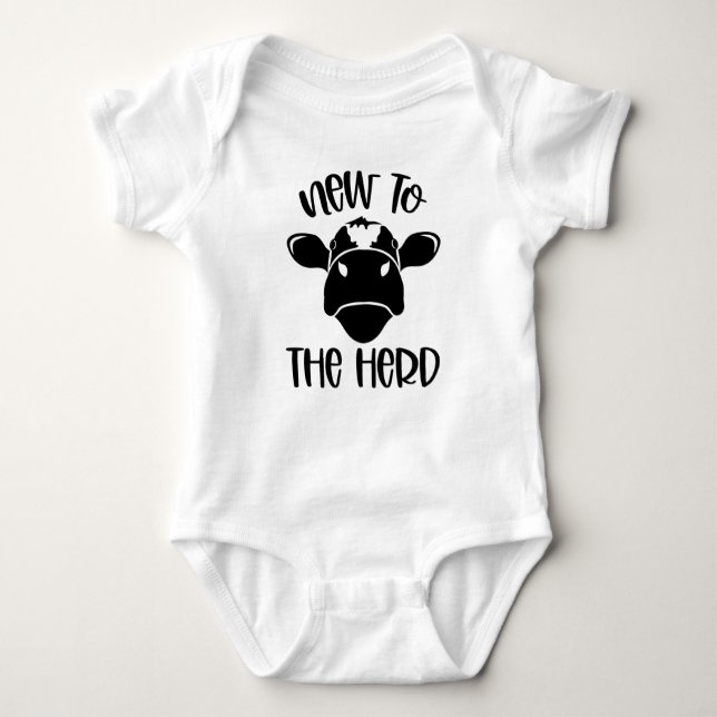 New To The Herd Baby Bodysuit (Front)