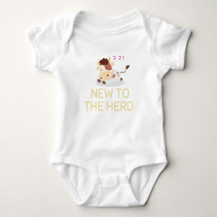 New To The Herd Cow ,New to the Herd baby Baby Bodysuit