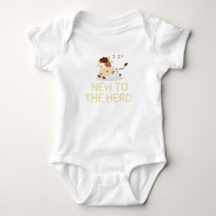New To The Herd Cow ,New to the Herd baby  Bodysuit