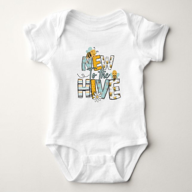 New to the Hive Baby Bodysuit (Front)