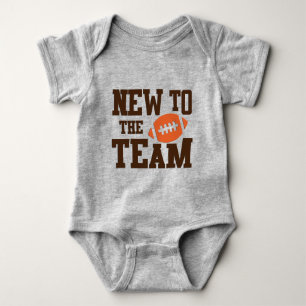 New To The Team/Football Baby Bodysuit