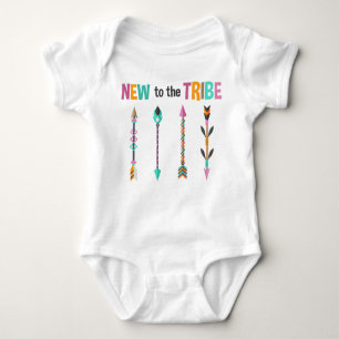 New To The Tribe Native American Arrows Baby Bodysuit