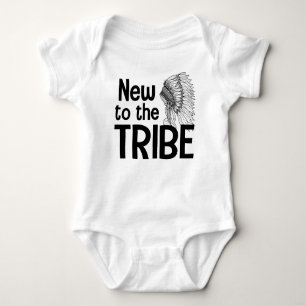 New To The Tribe Native American Baby Bodysuit