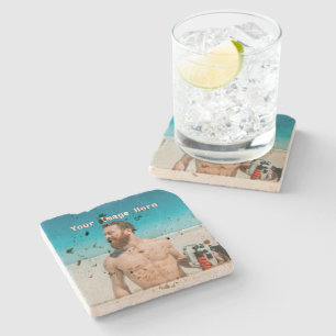 NEW! Travertine Stone Coasters - Custom