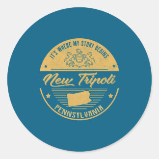New Trili Pennsylvania Its Where My Story Begin _1 Classic Round Sticker