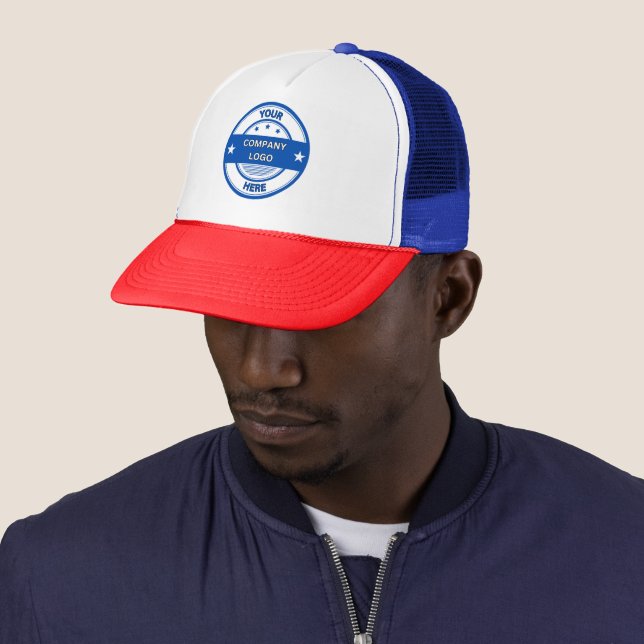 NEW! Trucker Hat - Red White Blue - Customise (In Situ)