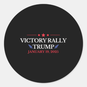 New! Trump Victory Rally Historic  Classic Round Sticker