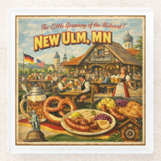 New Ulm MN Minnesota Vintage German Coaster