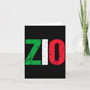 New Uncle Gift Italian Zio Proud Italian American  Card
