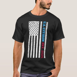 New US Citizen Est 2025 American Immigrant Citizen T-Shirt