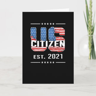 New US Citizen Gift Proud American Citizenship USA Card