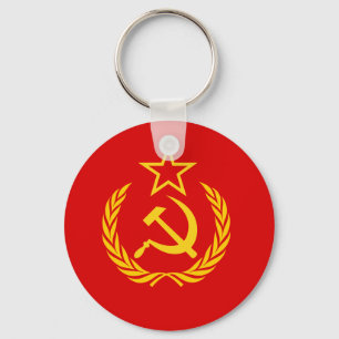 New Ussr, Democratic Republic of the Congo flag Key Ring