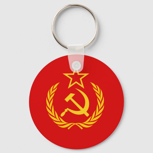 New Ussr, Democratic Republic of the Congo flag Key Ring (Front)