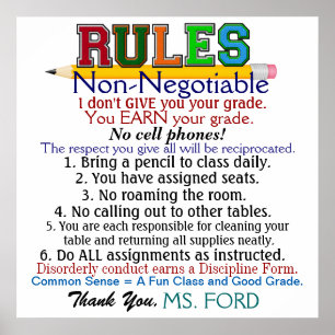 New Version School Teacher's Poster