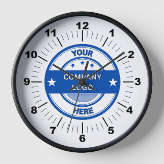 NEW! Wall Clock, 10" Round Black Wooden Frame Clock