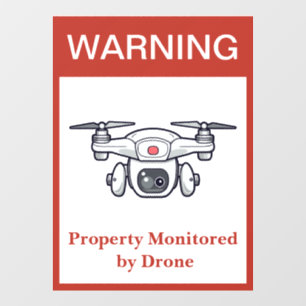 NEW! Warning: Property Monitored by Drone