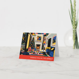 New Wave 1980s Pop Art Christmas Card