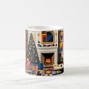 New Wave 1980s Pop Art Christmas Mug