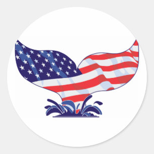 New-Whale-Tail-[Converted] Classic Round Sticker