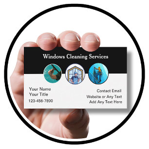 New Window Washing Professional Service Business Card