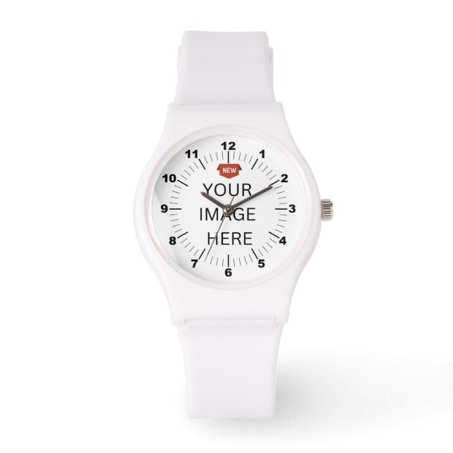 NEW! Women's Watch - Personalised  Silicone Strap (Front)