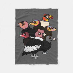 New World Vultures Fleece Blanket