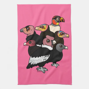 New World Vultures Tea Towel