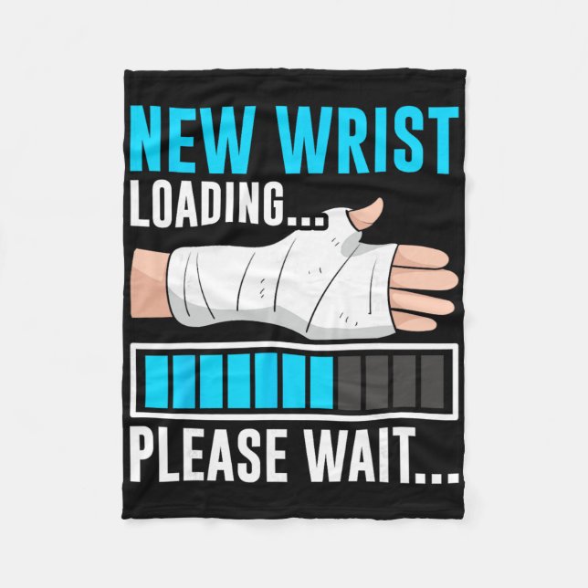 New Wrist Loading... Please Wait... Broken Arm Cas Fleece Blanket (Front)