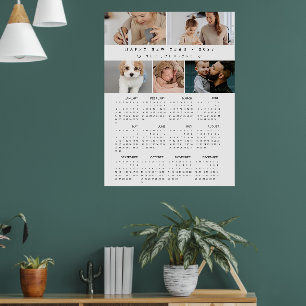 New Year 12 Month Custom Photos 2027 Calendar Poster