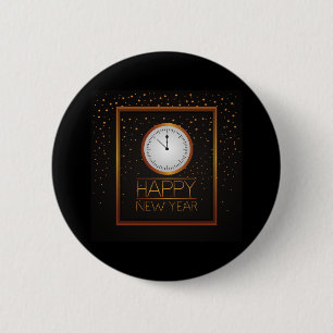 New Year 2021 6 Cm Round Badge