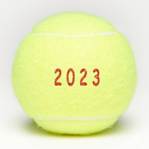 New year, 2023, number 2023, new year gift, 2023,  tennis balls