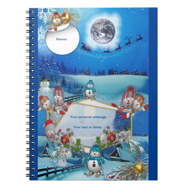 New Year 2023 winter card Notebook (Front)