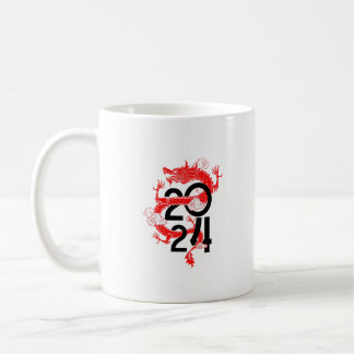 new year 2024 year of the dragon coffee mug