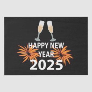 New Year 2025 Happy New Year Tissue Paper