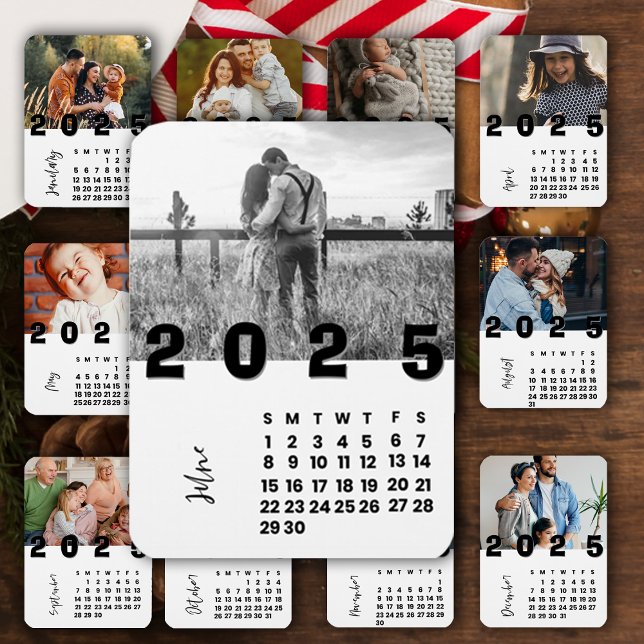 New Year 2025 June Calendar Family Photo Magnet (New Year 2025 June Calendar Family Photo Magnet)