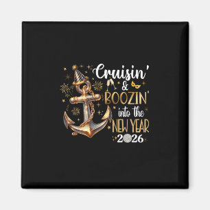 New Year 2026 Boozin' Cruisin' Outfit 3 Magnet
