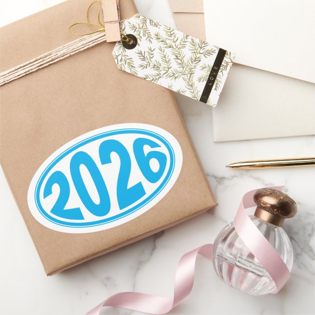 New Year 2026 Oval Sticker (Gifting)