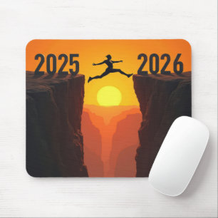 New Year 2027 Canyon Jump Mouse Pad