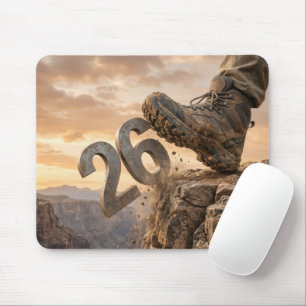 New Year 2027 Hiking Boots Mouse Pad