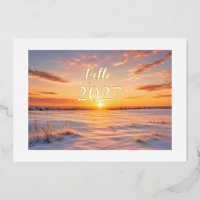 New Year 2027 Holiday Card (Front)