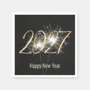 New Year 2027 Party Sparklers Napkins