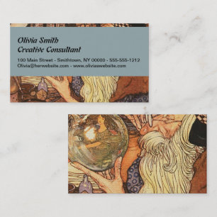 New Year Antique Father Time Business Card