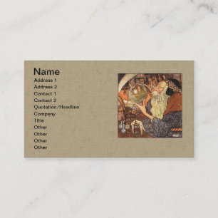 New Year Antique Father Time Business Card