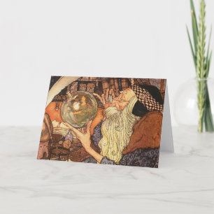 New Year Antique Father Time  Holiday Card