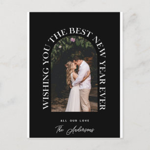 New Year Arch Photo Holiday Postcard